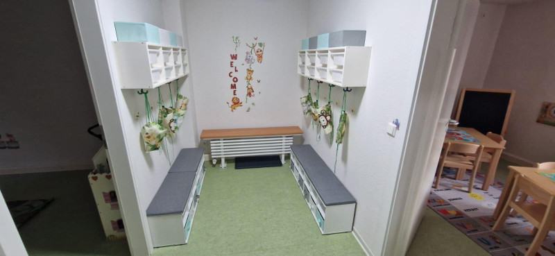 Garderobe der Kinder
